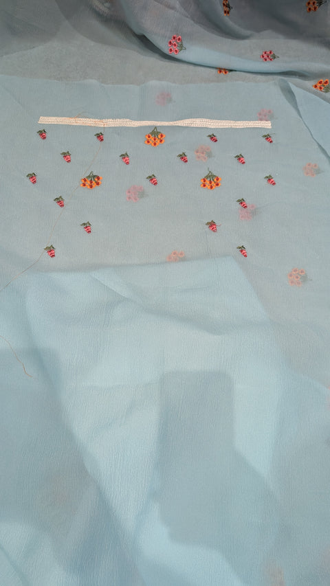 Crushed Fabric Sarees