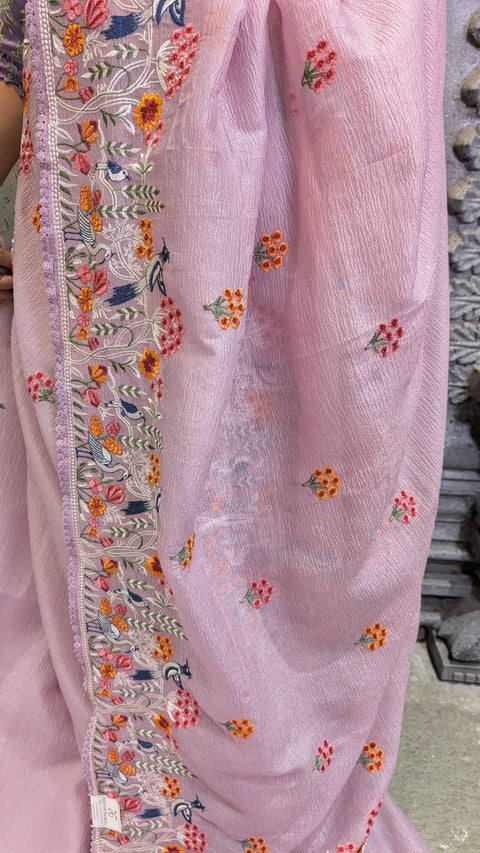 Crushed Fabric Sarees
