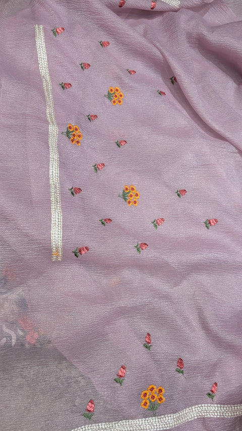 Crushed Fabric Sarees