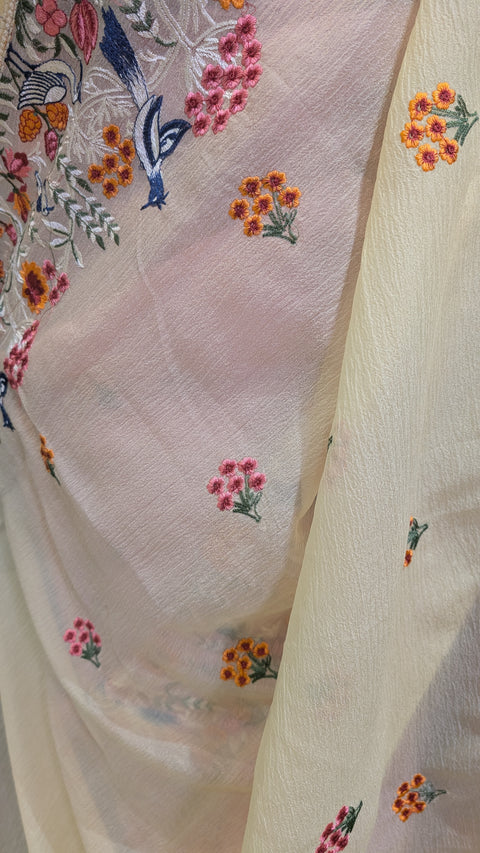 Crushed Fabric Sarees