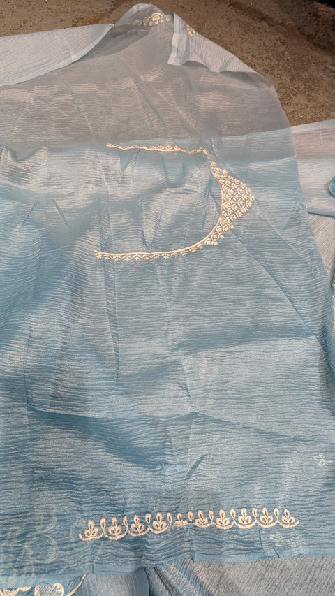 Fancy Crushed Sarees