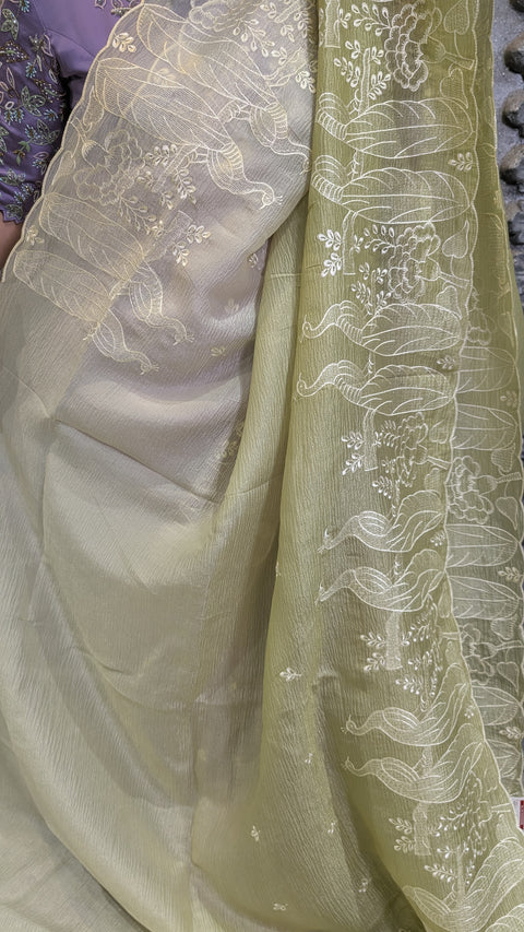 Fancy Crushed Sarees