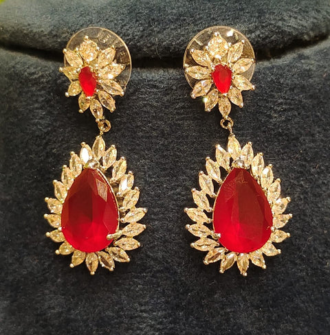 Ruby Silver Necklace Sets