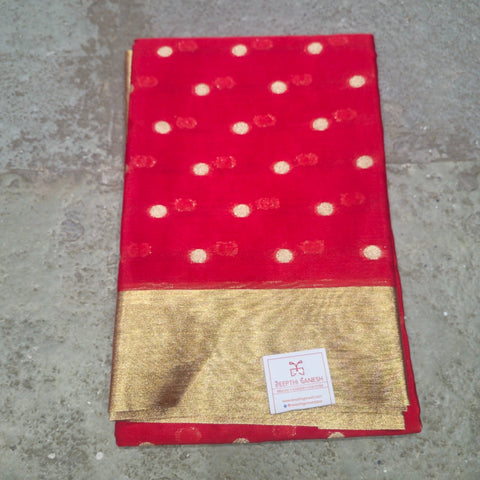 Benaras Kora Saree