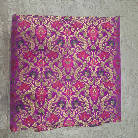 Benaras Brocade- Blouse Piece Pink