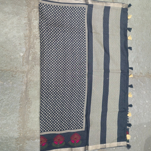Tussar Sarees with Cutwork Embroidery