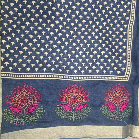 Tussar Sarees with Cutwork Embroidery