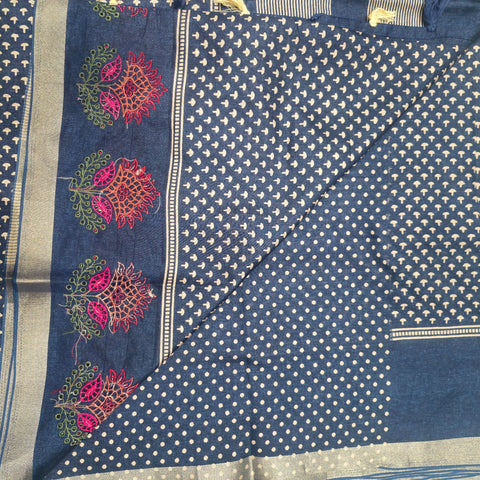 Tussar Sarees with Cutwork Embroidery