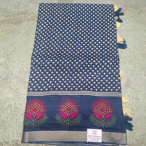 Tussar Sarees with Cutwork Embroidery