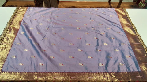 Fancy paithani lavender saree