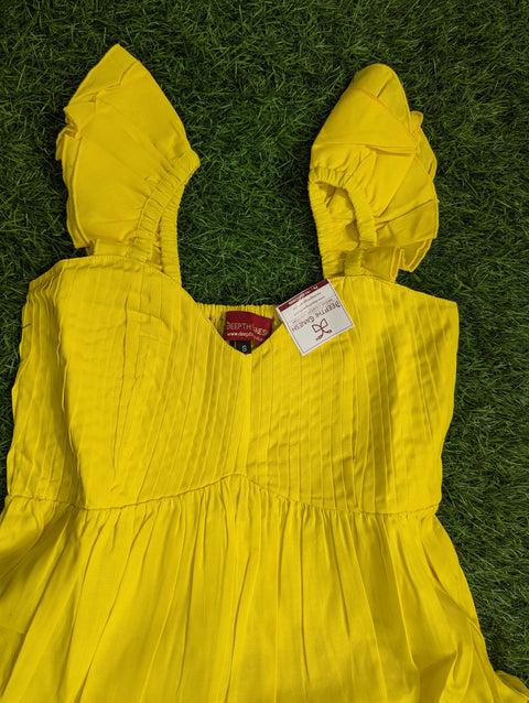 Cotton Frock |  Yellow frock (116)