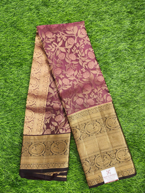 Saree – mulberry Shade  Kanchi Fancy Saree