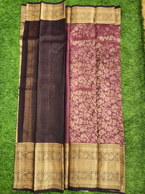 Saree – Dusky Purple  Kanchi Fancy Saree