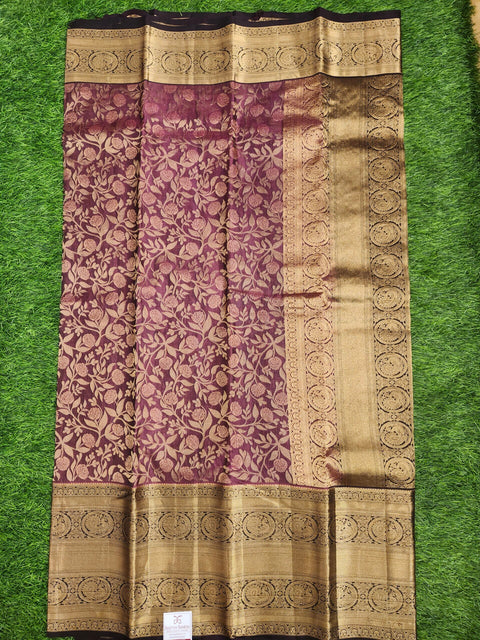 Saree – Dusky Purple  Kanchi Fancy Saree