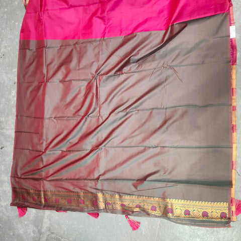 Fancy banaras pink saree