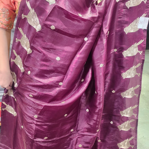 Satin Crepe Saree