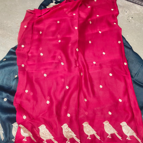 Satin Crepe Saree