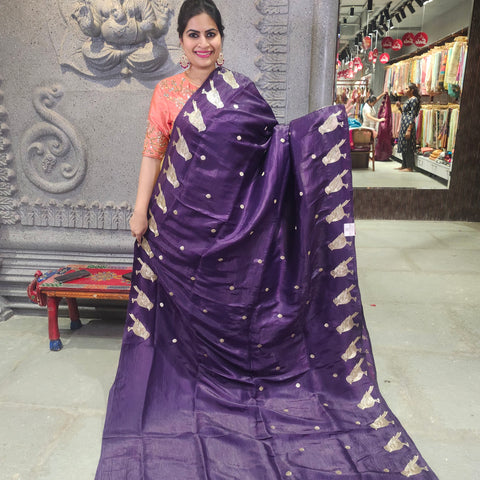 Satin Crepe Saree