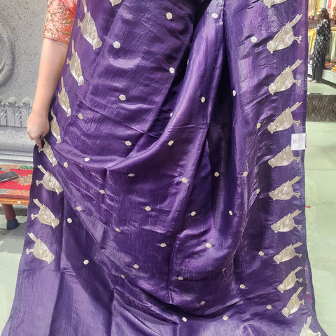 Satin Crepe Saree