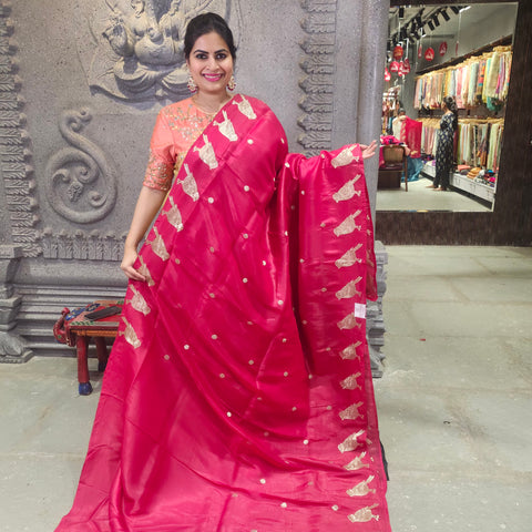 Satin Crepe Saree