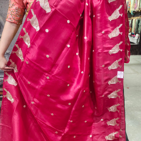 Satin Crepe Saree