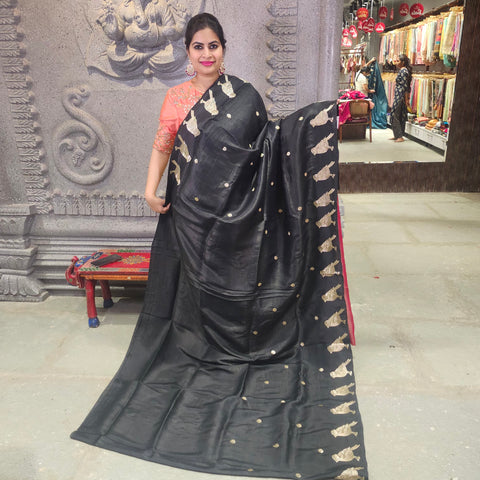 Satin Crepe Saree