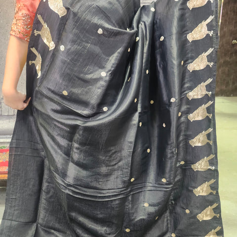 Satin Crepe Saree