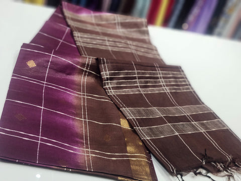 Semi Tussar Silk Sarees