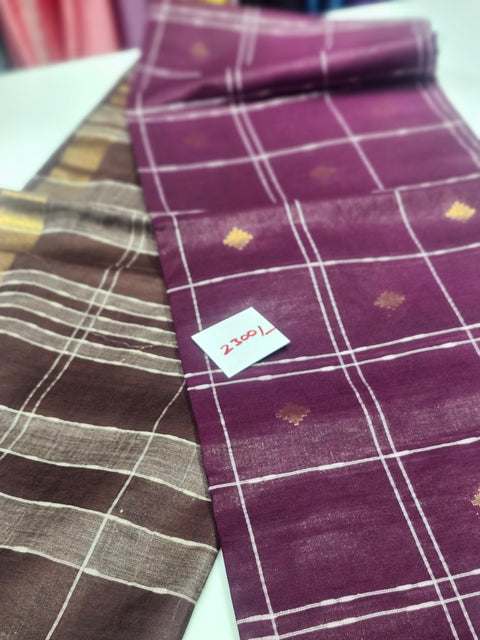 Semi Tussar Silk Sarees