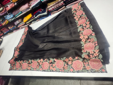 Cut Work Design Saree