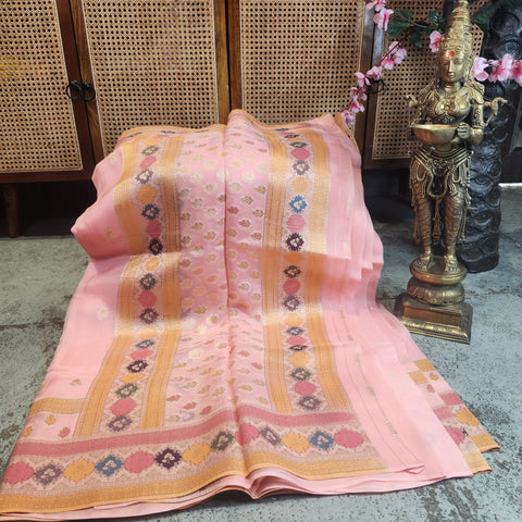 Banaras Pastel Sarres-40