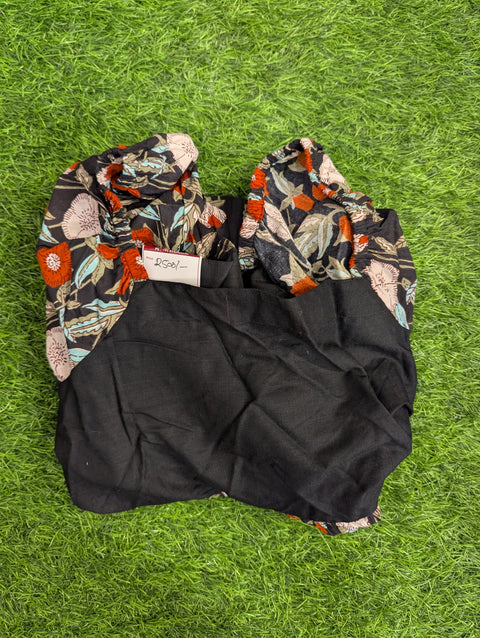Cotton Printed Frock | Black (2)