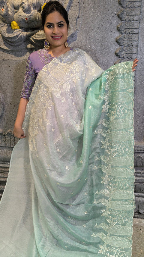 Fancy Crushed Sarees