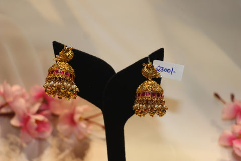 Temple Bell Jhumkas