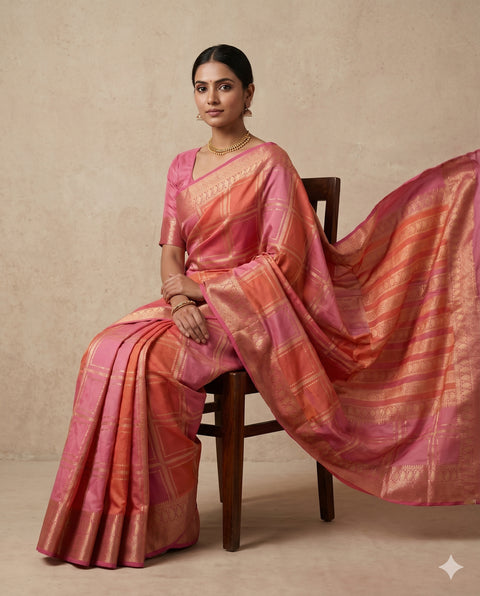 MYSORE SILK PINK SAREE