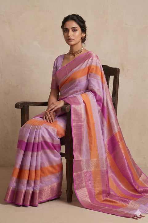 MYSORE SILK PURPLE SAREE