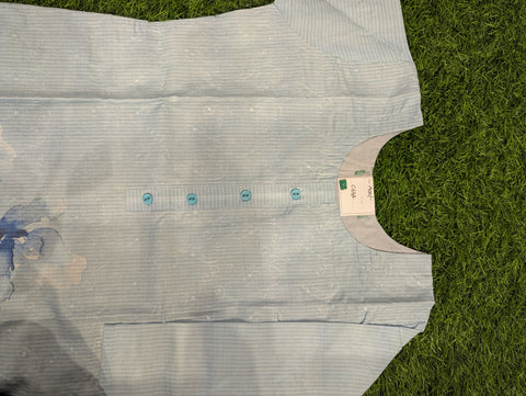 Cotton Printed Kurtii | Off White And Light Blue (76)