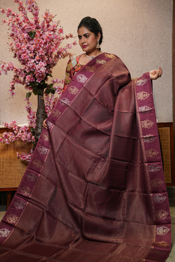 Munga silk with satin boder