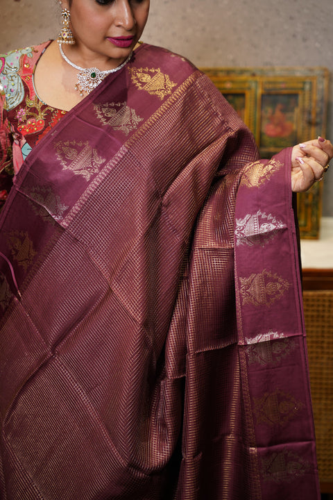 Munga silk with satin boder
