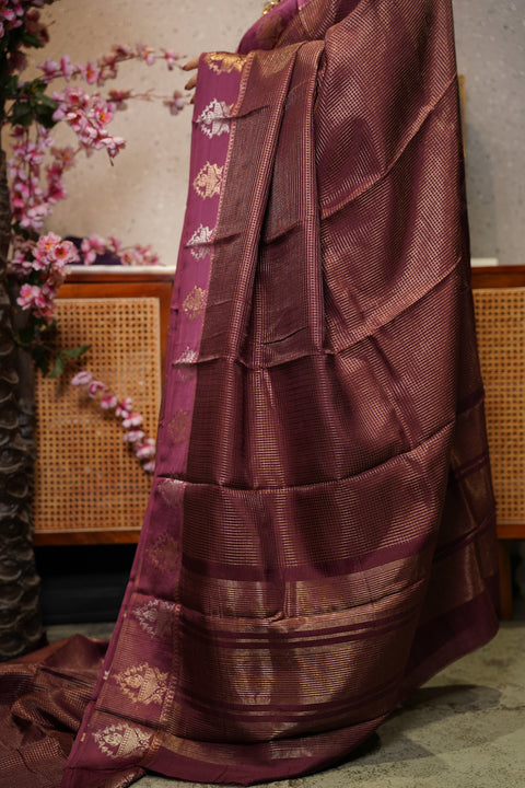 Munga silk with satin boder