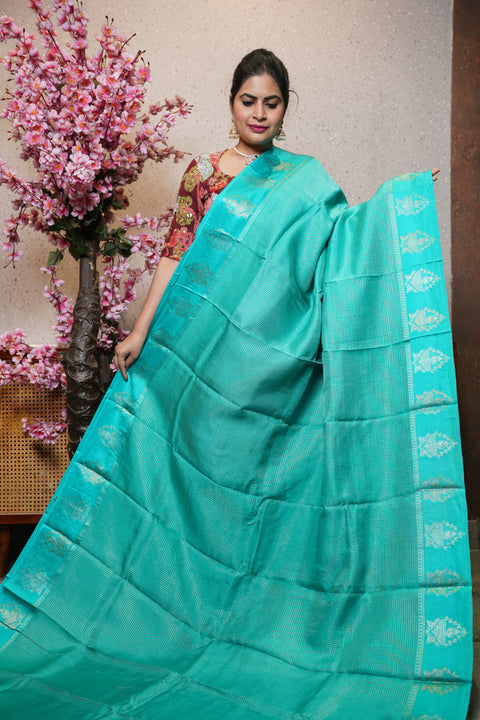 Munga silk with satin boder