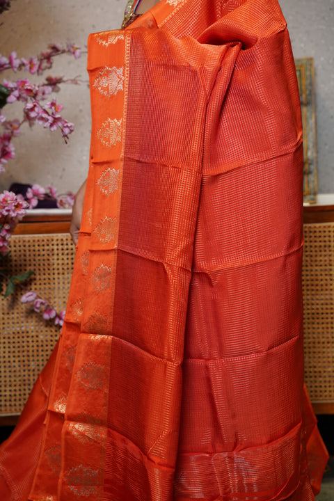 Munga silk with satin boder