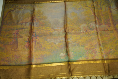 Kanchi soft silk 3D pallu