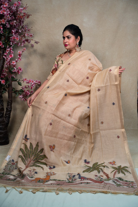 Cotton Kora Paithani