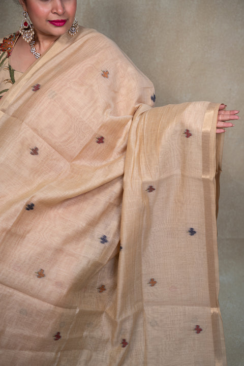 Cotton Kora Paithani