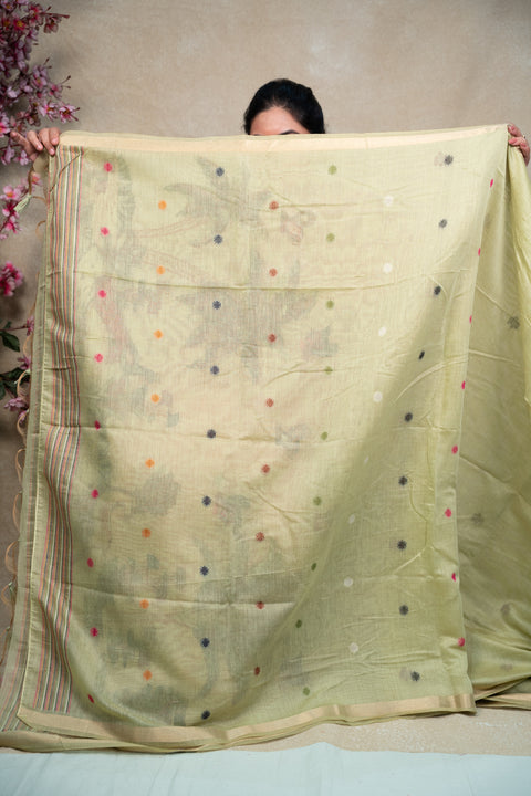 Cotton Kora Paithani