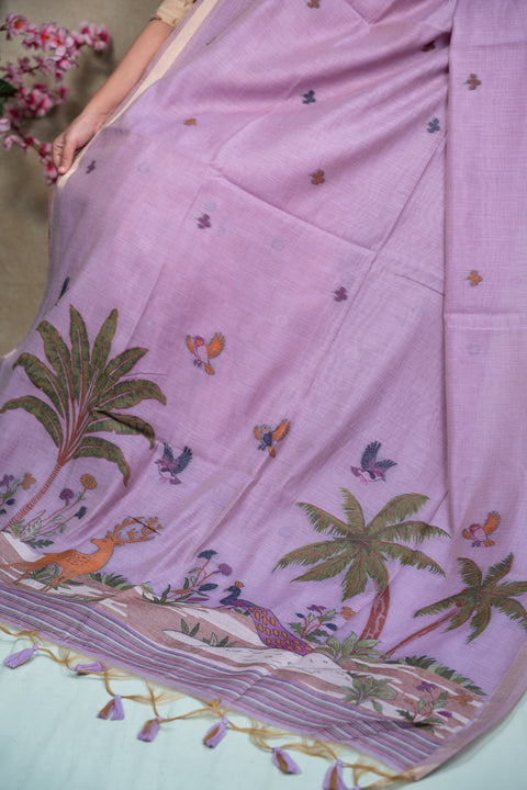 Cotton Kora Paithani