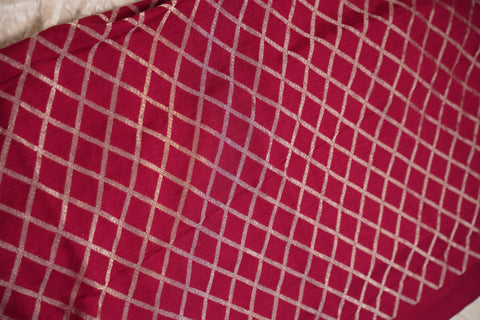PURE CHINON PINK SAREE