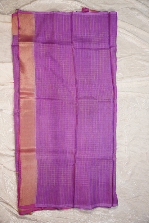 FANCY KANCHI SOFT SILK LAVENDER SAREE
