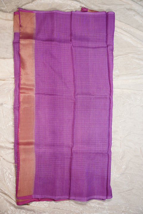 FANCY KANCHI SOFT SILK LAVENDER SAREE